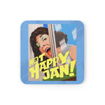 NOT HAPPY, JAN! - Cork Back Coaster