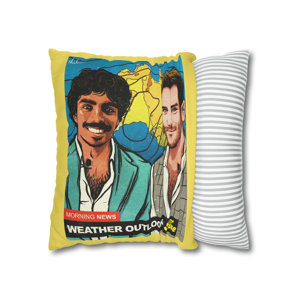 Weather Outlook: Fine - Spun Polyester Square Pillow Case 16x16" (Slip Only)