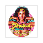 PROTECT TRANS LIVES - Square Vinyl Stickers