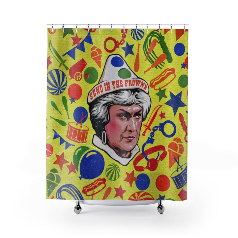 SEND IN THE FROWNS - Shower Curtains