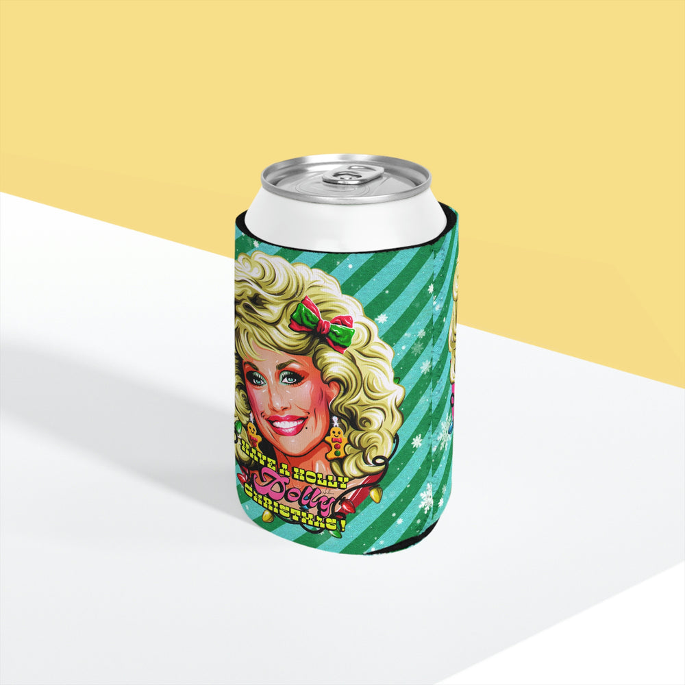 Have A Holly Dolly Christmas! - Can Cooler Sleeve
