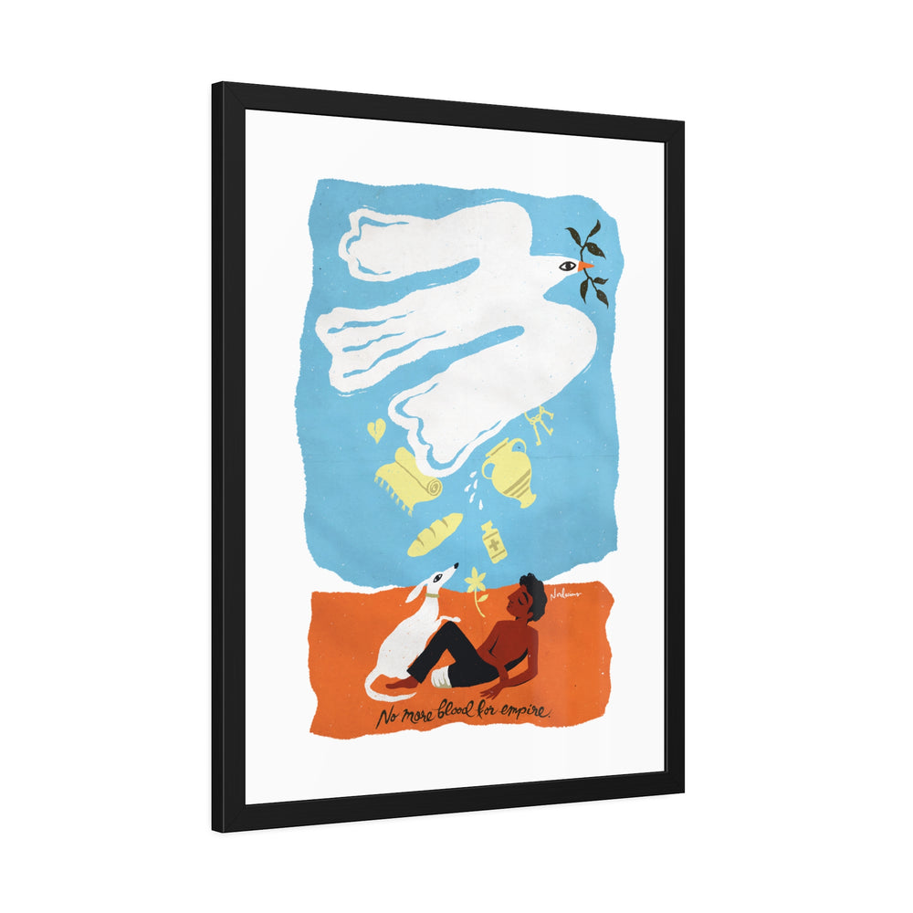 No More Blood For Empire - Framed Paper Posters