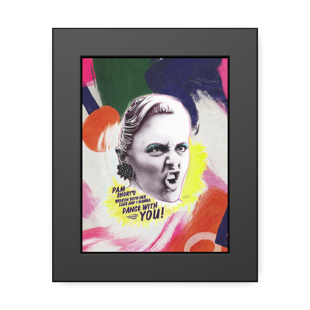 LIZ HOLT [Coloured-BG] - Framed Paper Posters