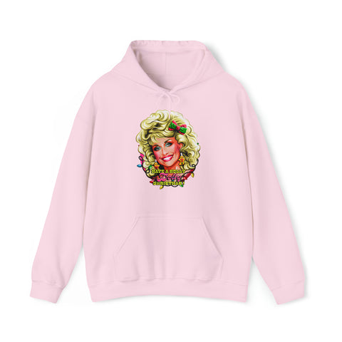 Have A Holly Dolly Christmas! [Australian-Printed] - Unisex Heavy Blend™ Hooded Sweatshirt