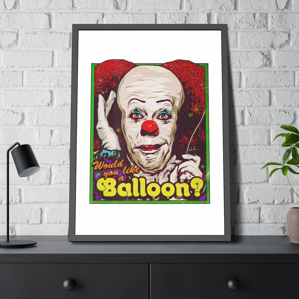 Would You Like A Balloon? - Framed Paper Posters