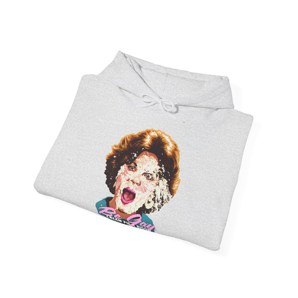 Be Gay, Cream Pie A Bigot! [Australian-Printed] - Unisex Heavy Blend™ Hooded Sweatshirt