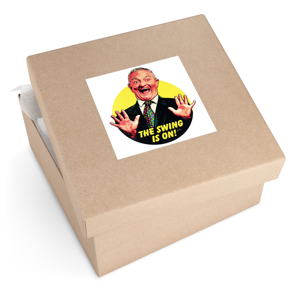 The Swing Is On! [US-Printed] - Square Vinyl Stickers