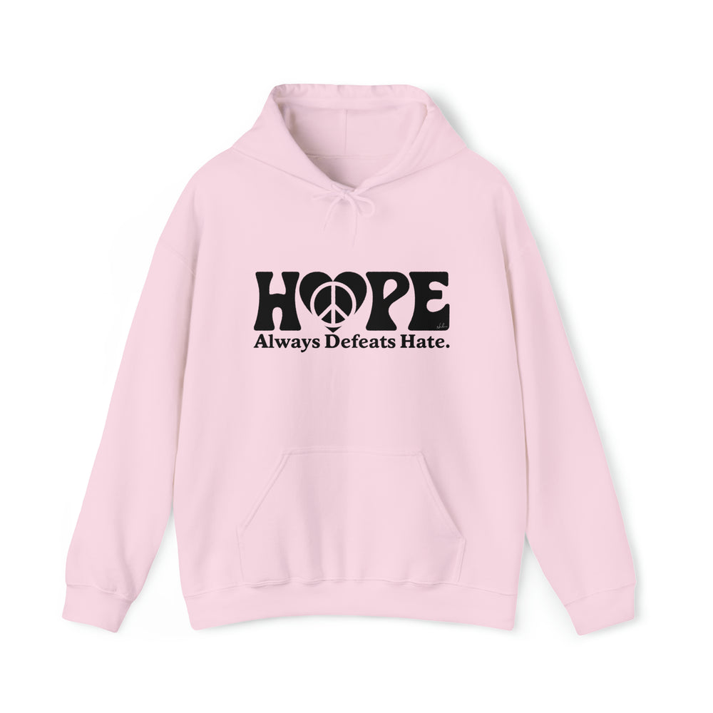 Hope Always Defeats Hate [Australian-Printed] - Unisex Heavy Blend™ Hooded Sweatshirt