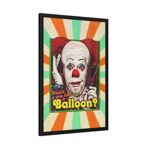 Would You Like A Balloon? [Coloured BG] - Framed Paper Posters