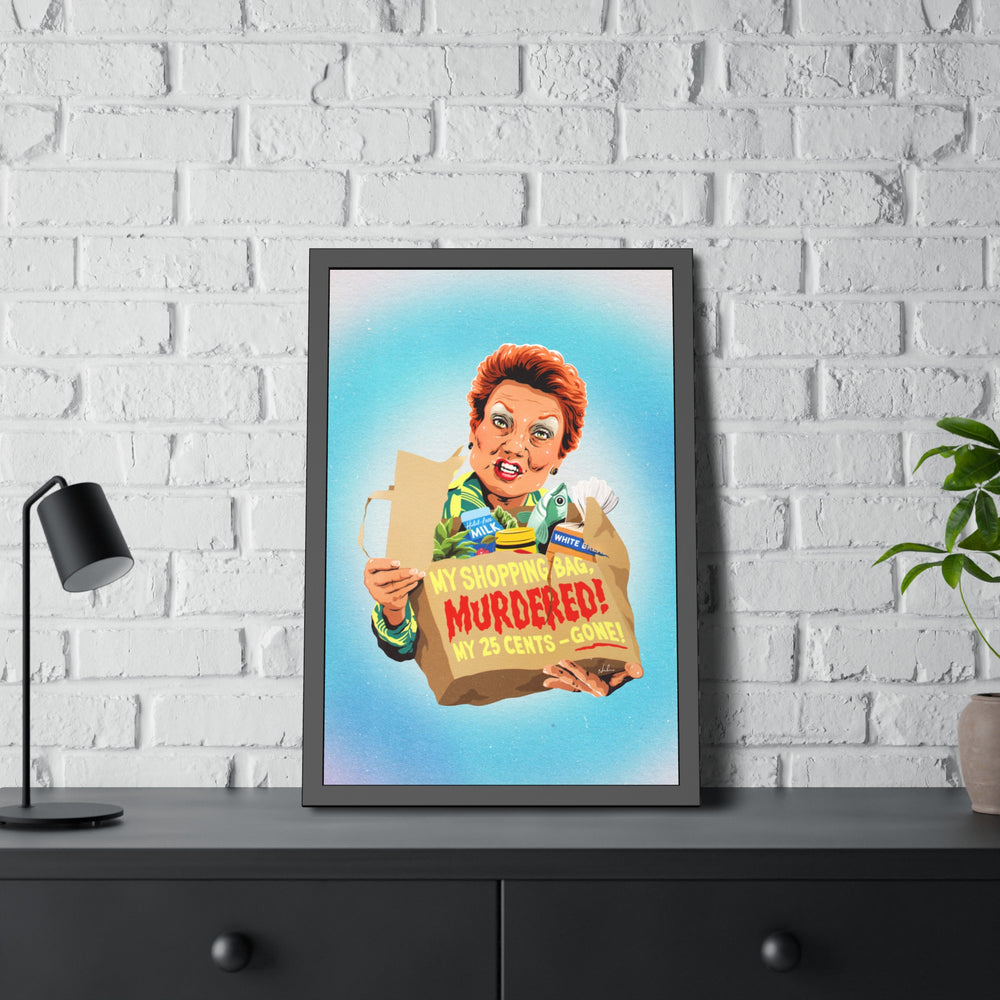 My Shopping Bag, Murdered! - Framed Paper Posters