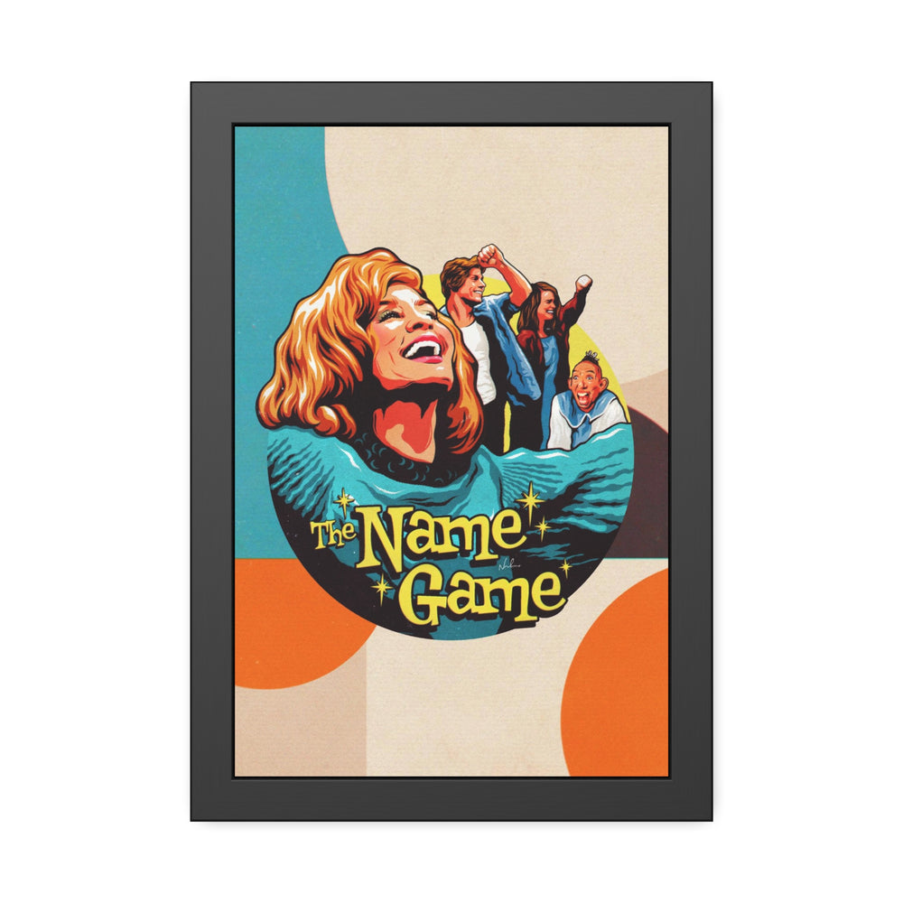 The Name Game [Coloured BG] - Framed Paper Posters