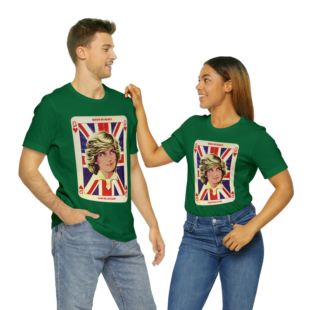 Queen Of Hearts [UK-Printed] - Unisex Jersey Short Sleeve Tee