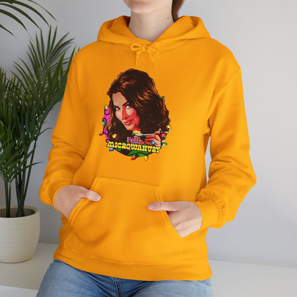 Feliz Microwahvey [US-Printed] - Unisex Heavy Blend™ Hooded Sweatshirt