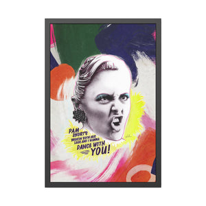 LIZ HOLT [Coloured-BG] - Framed Paper Posters