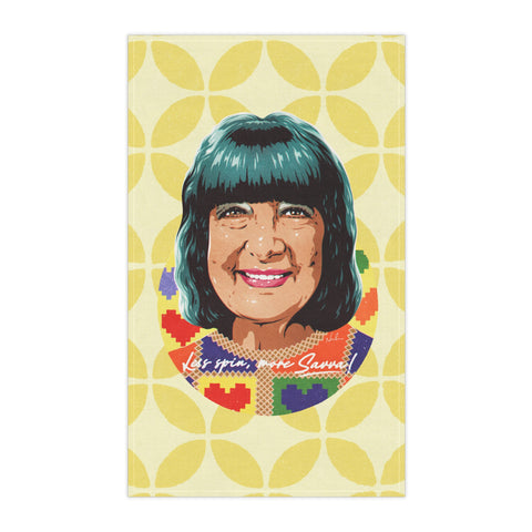 Less Spin, More Savva - Tea Towel