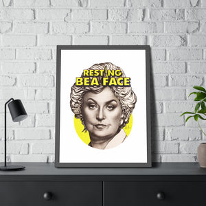 RESTING BEA FACE - Framed Paper Posters