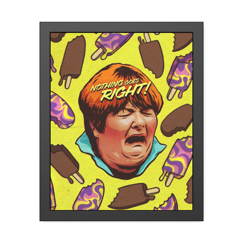 NOTHING GOES RIGHT! [Coloured-BG] - Framed Paper Posters
