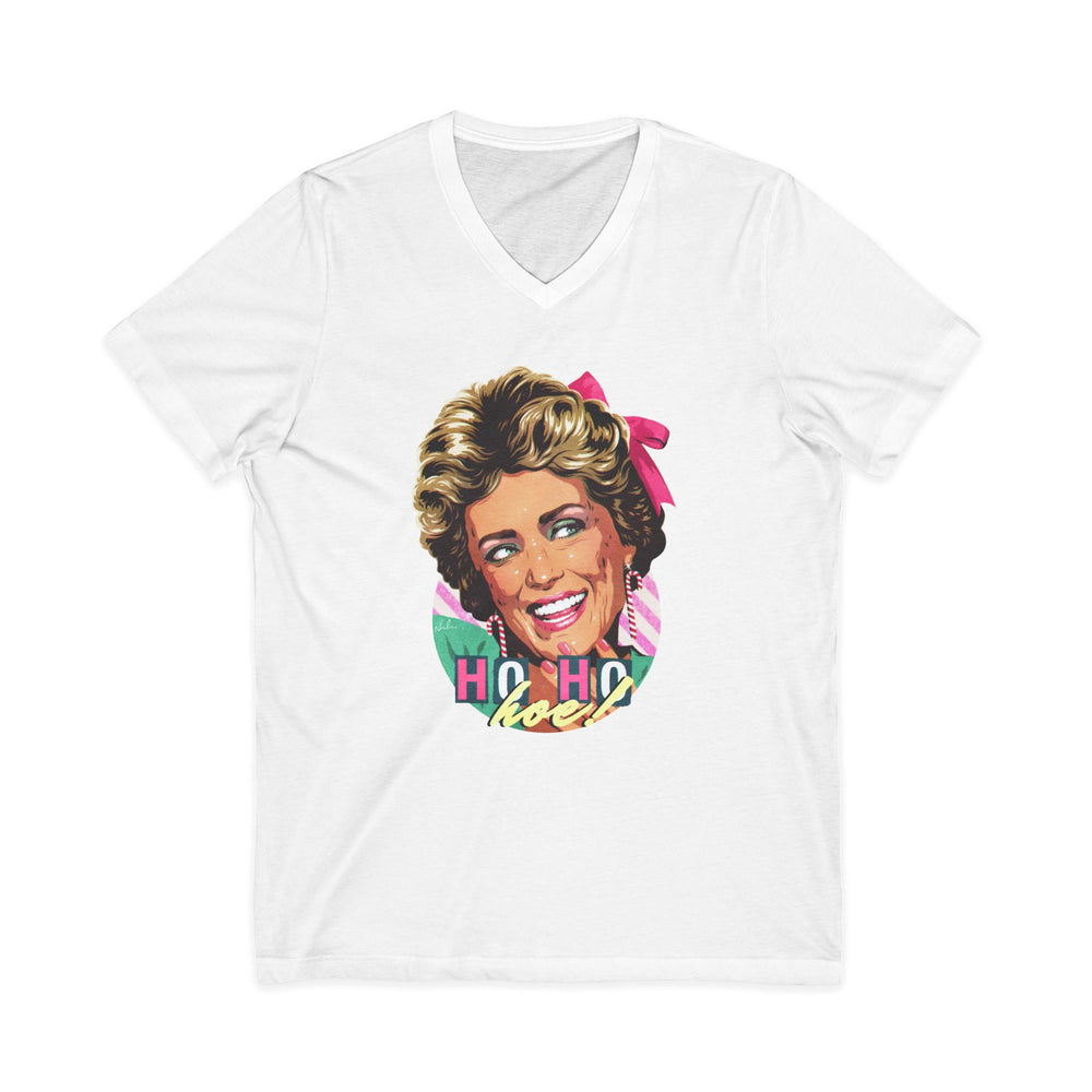 HO HO HOE! [US-Printed] - Unisex Jersey Short Sleeve V-Neck Tee
