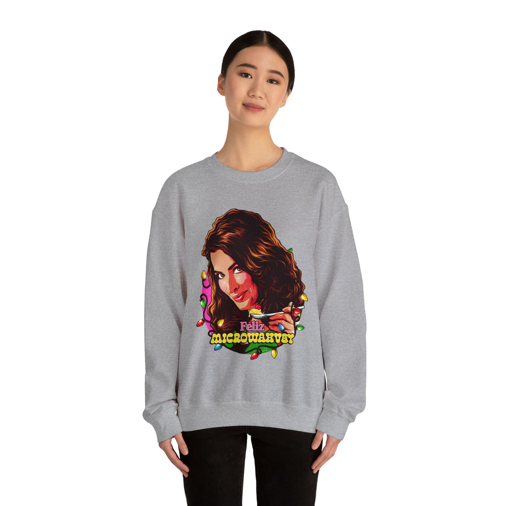 Feliz Microwahvey [Australian-Printed] - Unisex Heavy Blend™ Crewneck Sweatshirt