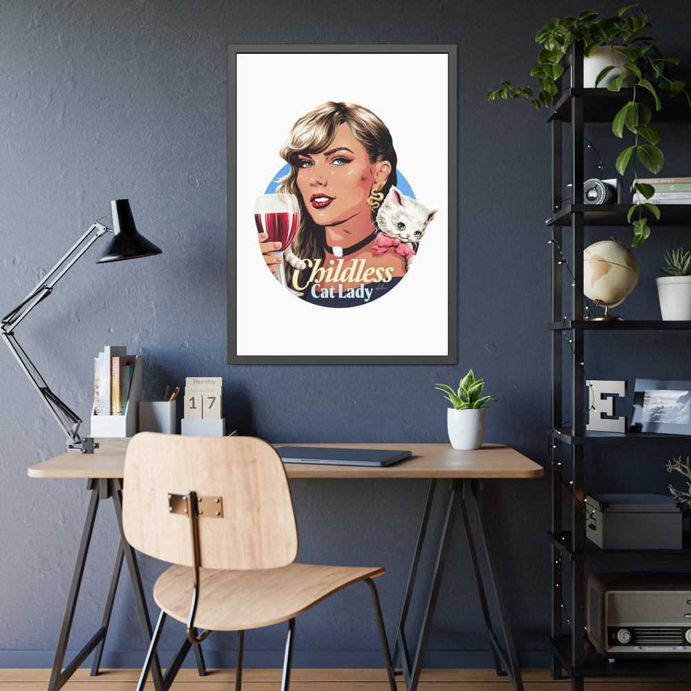 Childless Cat Lady - Framed Paper Posters