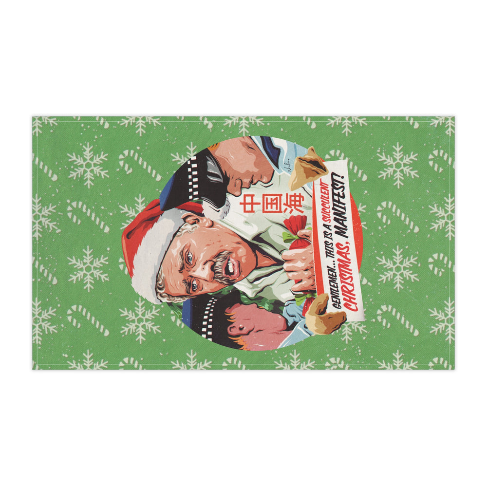 GENTLEMEN... THIS IS A SUCCULENT CHRISTMAS, MANIFEST! - Tea Towel