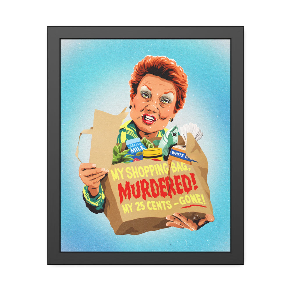 My Shopping Bag, Murdered! - Framed Paper Posters