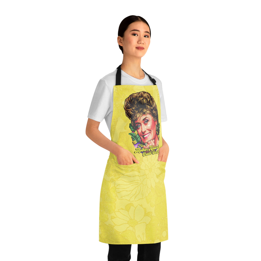 I Use Mother Nature’s Credit Card! - Apron (AOP)