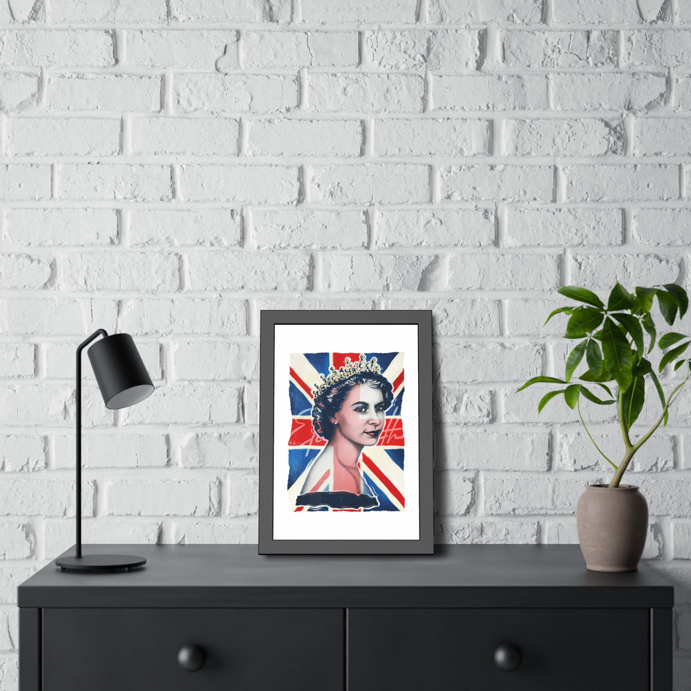 Queen Elizabeth - Framed Paper Posters