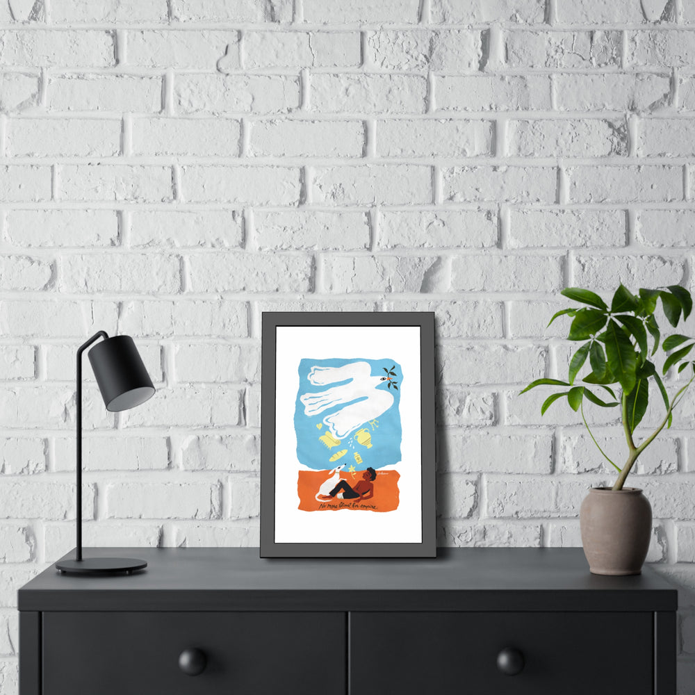 No More Blood For Empire - Framed Paper Posters