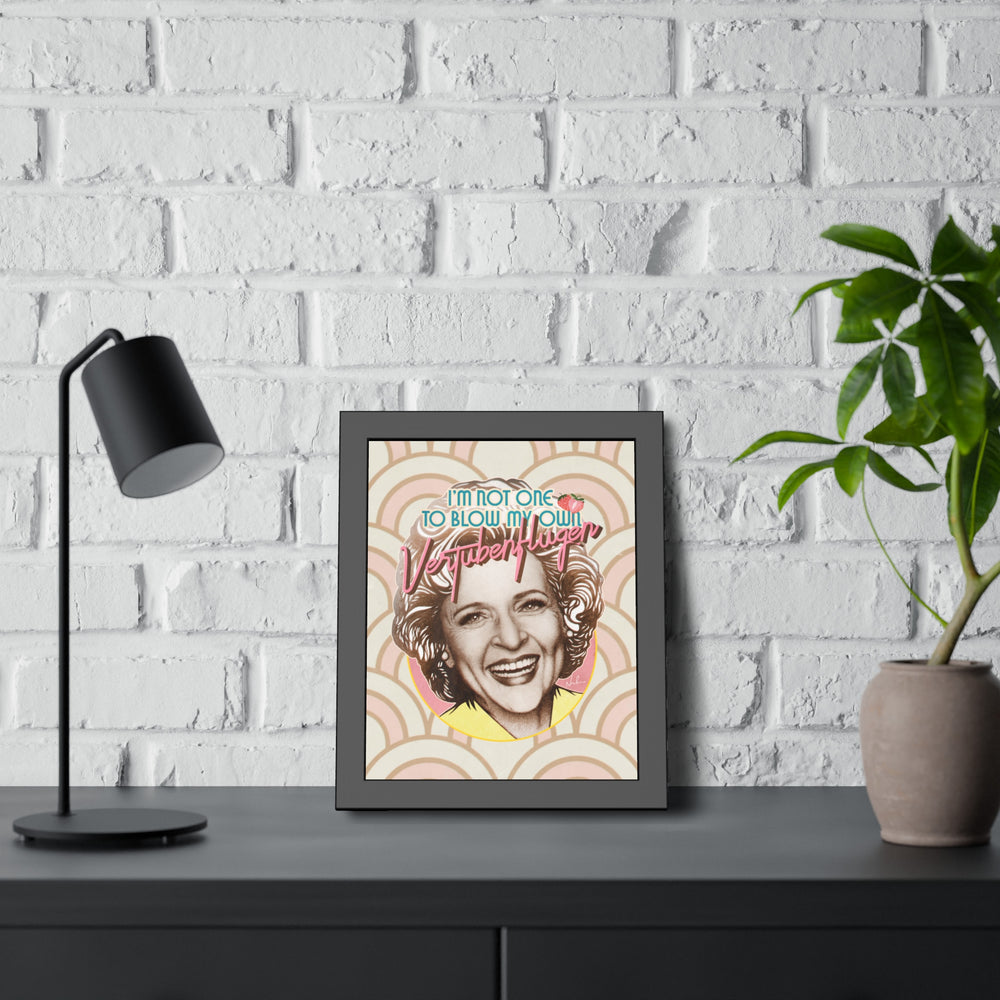 ROSE [Coloured-BG] - Framed Paper Posters