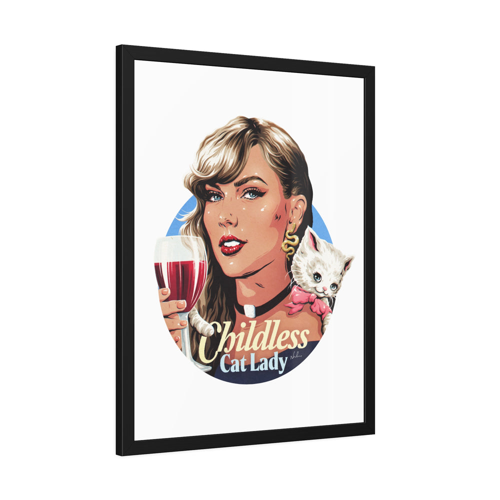 Childless Cat Lady - Framed Paper Posters