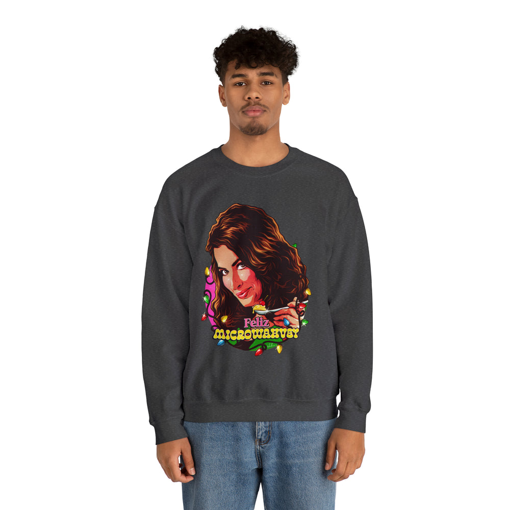 Feliz Microwahvey [Australian-Printed] - Unisex Heavy Blend™ Crewneck Sweatshirt