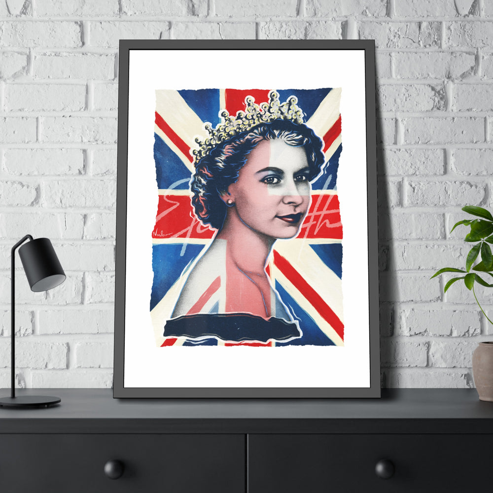 Queen Elizabeth - Framed Paper Posters