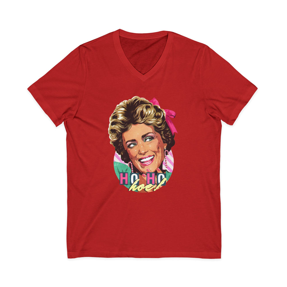 HO HO HOE! [US-Printed] - Unisex Jersey Short Sleeve V-Neck Tee