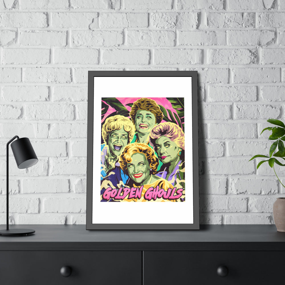 GOLDEN GHOULS - Framed Paper Posters