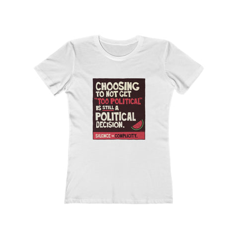 A Political Decision [Australian-Printed] - Women's The Boyfriend Tee