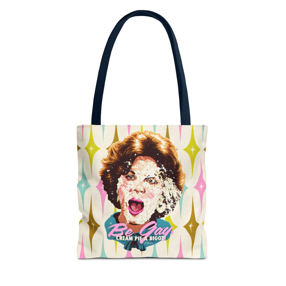 Be Gay, Cream Pie A Bigot! [US-Printed] - Tote Bag (AOP)