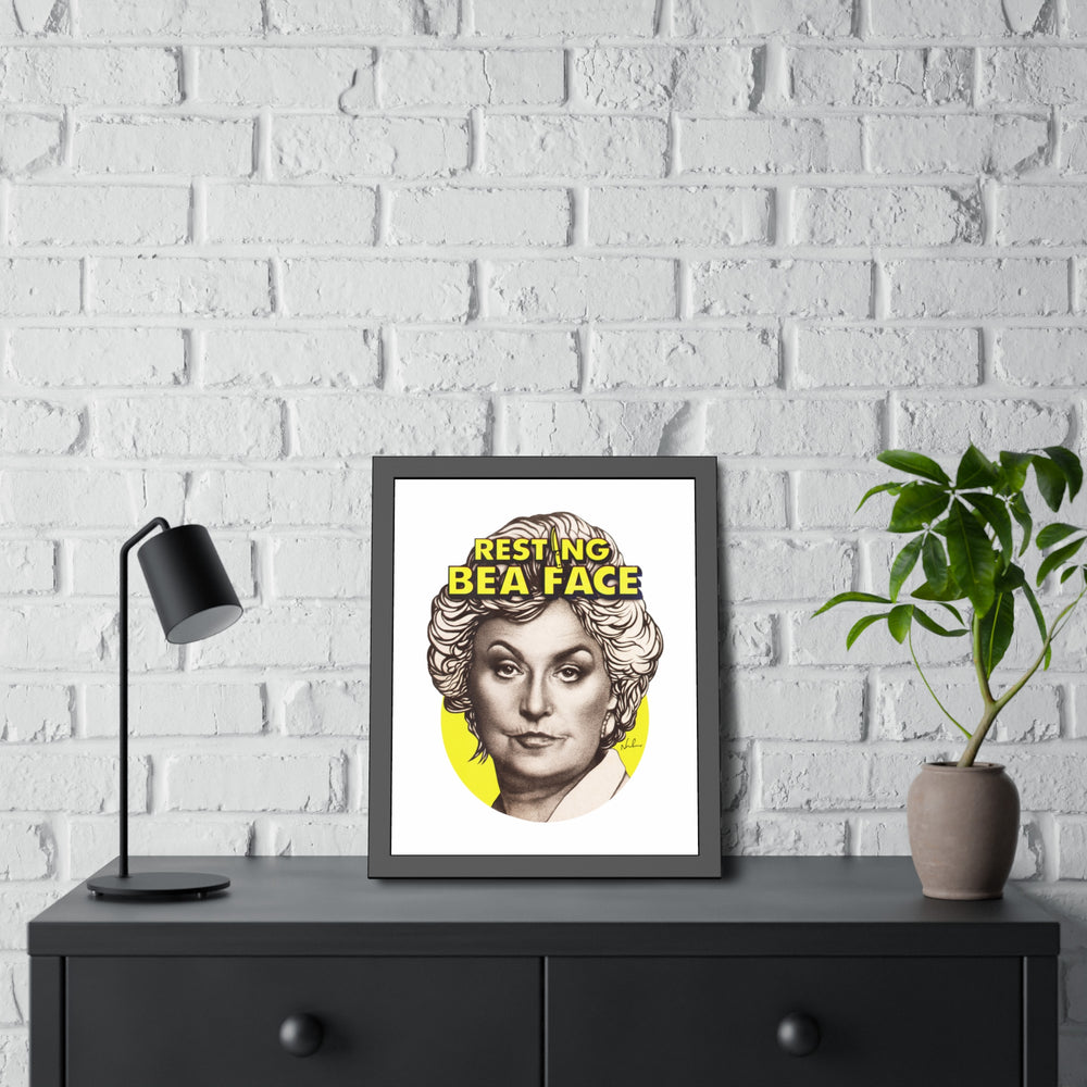 RESTING BEA FACE - Framed Paper Posters