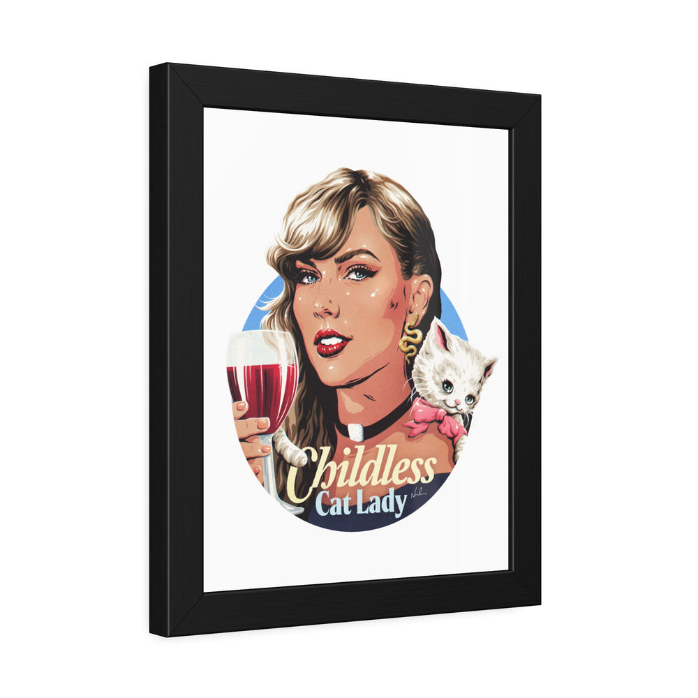 Childless Cat Lady - Framed Paper Posters