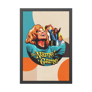 The Name Game [Coloured BG] - Framed Paper Posters