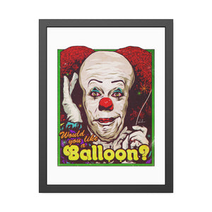 Would You Like A Balloon? - Framed Paper Posters