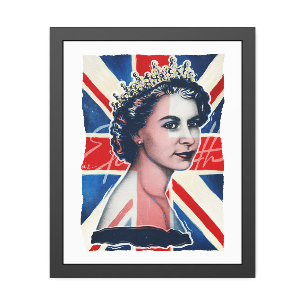 Queen Elizabeth - Framed Paper Posters