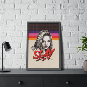 SLAY [Coloured-BG] - Framed Paper Posters