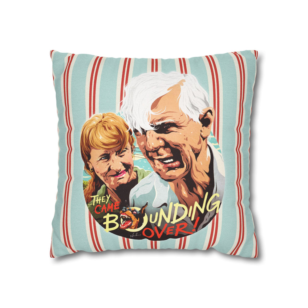 THEY CAME BOUNDING OVER! [US-Printed] - Spun Polyester Square Pillow Case 16x16" (Slip Only)