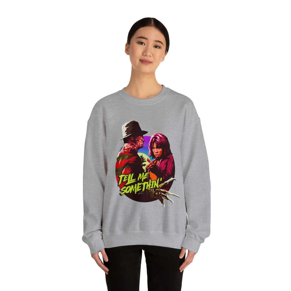 Tell Me Somethin'  [Australian-Printed] - Unisex Heavy Blend™ Crewneck Sweatshirt