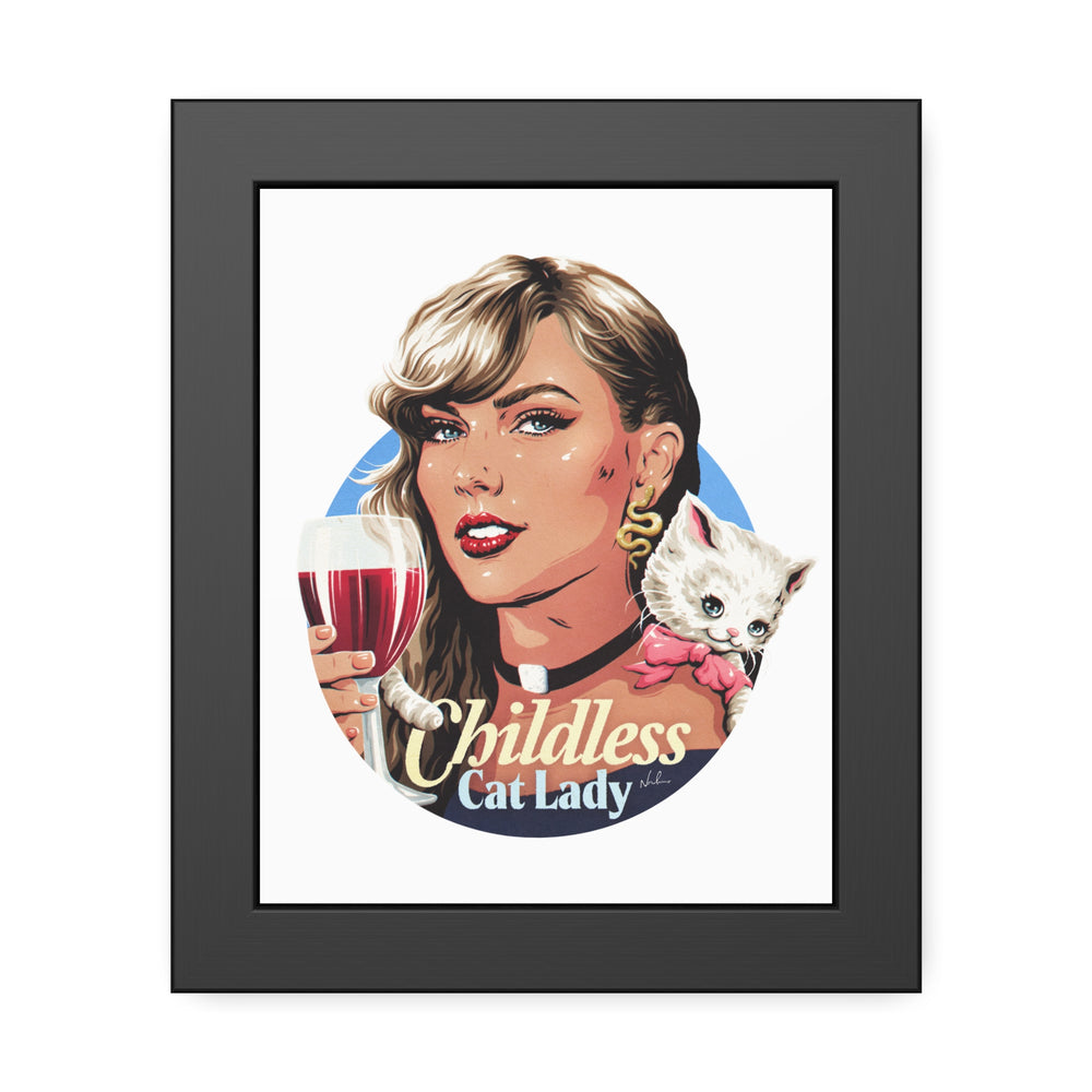 Childless Cat Lady - Framed Paper Posters