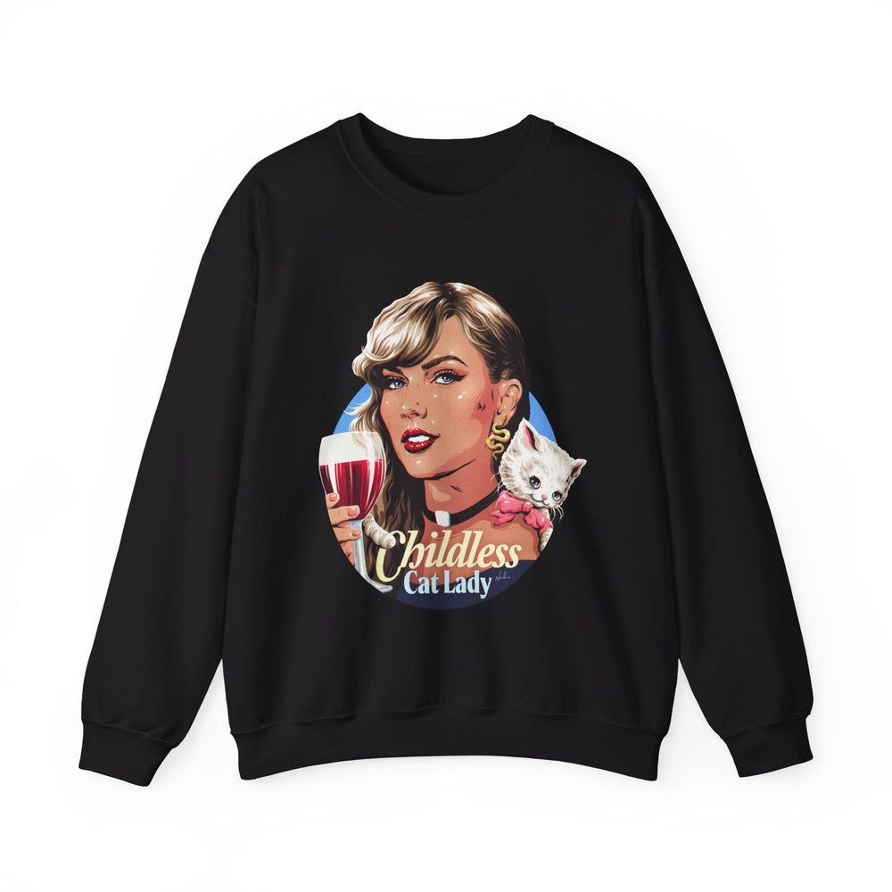 Childless Cat Lady [UK-Printed] - Unisex Heavy Blend™ Crewneck Sweatshirt