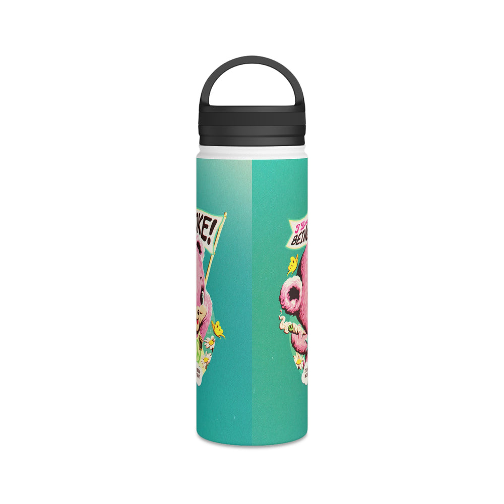 I Love Being Woke - Stainless Steel Water Bottle, Handle Lid