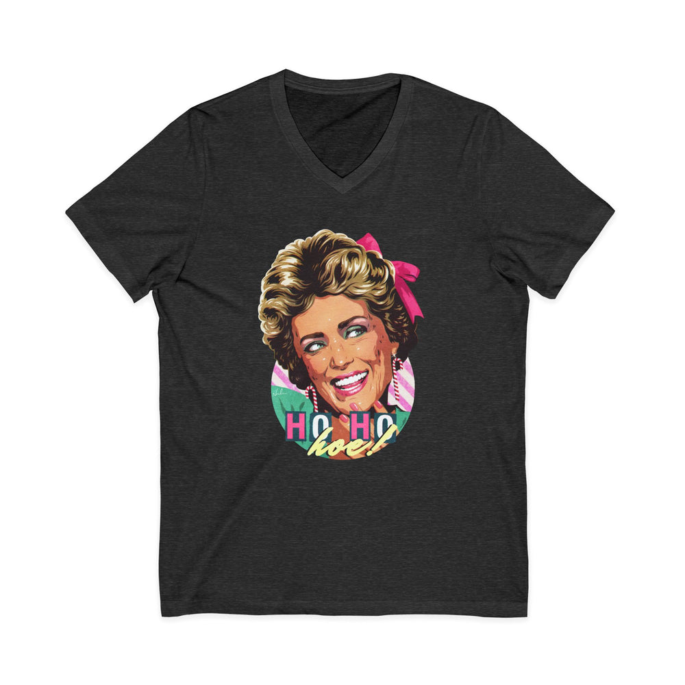 HO HO HOE! [US-Printed] - Unisex Jersey Short Sleeve V-Neck Tee