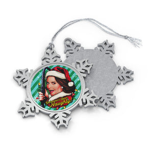 Someone's Been Naughty! [US-Printed] - Pewter Snowflake Ornament